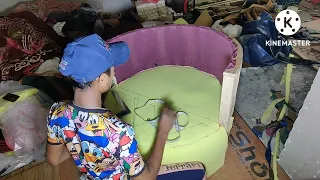 how to Make Round Chair sofa  making | how to Round sofa set √