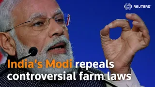 India's Modi repeals controversial farm laws