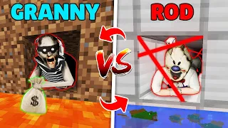 PRISON SECRET ESCAPE!! Granny vs Ice Scream 3 in Minecraft