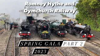 Romney hythe and dymchurch railway spring gala 2023 part 2 featuring river esk #rhdr