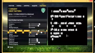 Fifa 15 - как настроить тактику