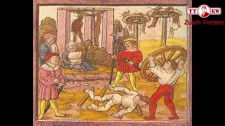 Das Rädern! Eine der brutalste Hinrichtungsmethode aus dem Mittelalter. Brutale Folter
