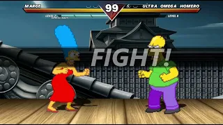 Homer Simpson vs Marge Simpson - Mugen Street Fighter