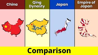 China vs Qing Dynasty vs Japan vs Empire of Japan | Comparison | Data Duck 2.o