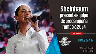 Claudia Sheinbaum presenta equipo de precampaña rumbo a elecciones de 2024