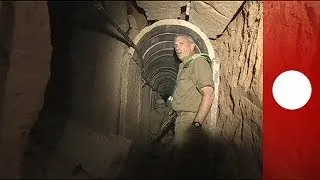 L'armée israélienne dévoile les images d'un tunnel entre Gaza et Israël