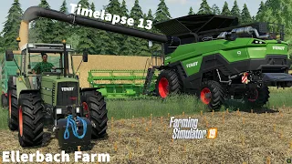 New Equipment, Harvesting Corn & Wheat│Ellerbach│FS 19│Timelapse#13