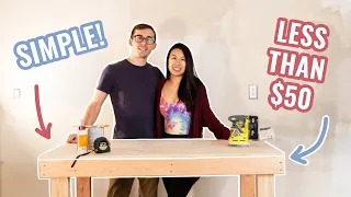 DIY Workbench for Beginners (Cheap & Easy for Small Garages)