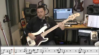 The Doobie Brothers Long Train Running Bass Cover