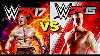 WWE 2K17 Finishers VS WWE 2K15 Finishers Comparison😍👏 WHO IS THE BEST😍👏