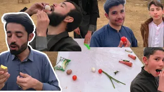 Random food challenge 🥰||Tahir Hussain vlogs