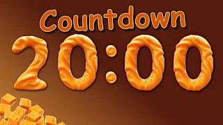 20 Minute TIMER Countdown to 0  | 3D FONTS.