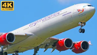 44 EXTREME CLOSE UP LANDINGS | London Heathrow (LHR/EGLL) Plane Spotting [4K]