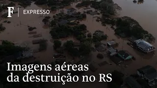 Imagens aéreas mostram destruição por chuvas no Rio Grande do Sul