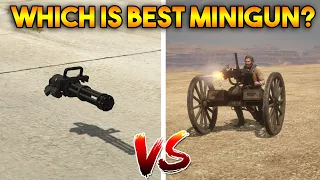 GTA 5 MINIGUN VS RDR 2 MINIGUN : WHICH IS BEST?