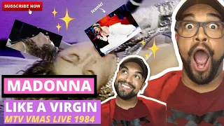 MADONNA- LIKE A VIRGIN (LIVE AT THE MTV VMAS 1984) REACTION!