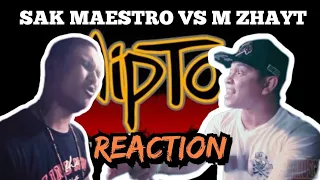 FlipTop - Sak Maestro vs M Zhayt PRODUCER REACTION