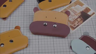 How to Make A Cute Hippo Coin Wallet Without Tools? | DIY Leather Craft Projects | Gifts for Her