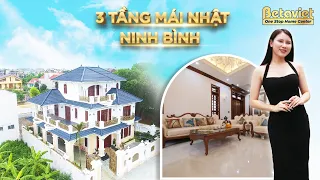 Lộ diện BIỆT THỰ 3 TẦNG tân cổ điển với hệ mái Nhật độc nhất vô nhị