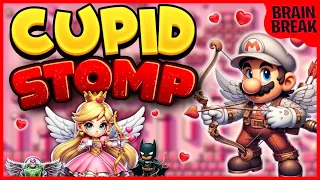 Mario Cupid Stomp! ❤️ Valentines Day Brain Break ❤️ Just Dance ❤️ GoNoodle ❤️ Mario Run