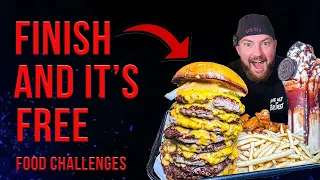 FINISH THIS IN 10 MINUTES AND ITS FREE | Burger, wings, fries and a shake | Stockmans Dee Why