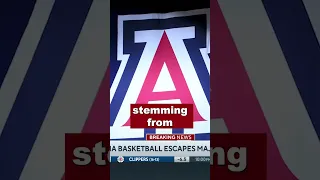 Arizona Basketball ESCAPES MAJOR PENALTIES 👀 #collegebasketball #arizona #shorts