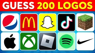 Guess the LOGO in 3 Seconds | 200 Famous Logos | Logo Quiz 2024 | Moca Quiz