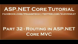 Routing in ASP NET Core MVC