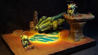 Making A Sci-Fi Sulfuric Acid Wasteland Diorama | Resin Diorama