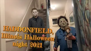 Halloween Night In HADDONFIELD Illinois,2021/ Michael Myers house - Filming Location and more