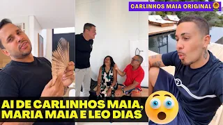 MARIA NÃO QUER IR EMBORA | LUCAS CHEGOU | LEO DIAS NA CASA DE CARLINHOS MAIA 😲😲 | CARLINHOS MAIA 🌻