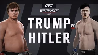 EA Sports UFC 2 - DONALD TRUMP vs ADOLF HITLER | Gameplay (HD) [1080p60FPS]