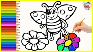 let's draw and colour in 🐝 bee for kids and toddlers# simple drawing for toddlers# drawing# tranding