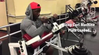 Massive Bicep Exercise: Plate Loaded Bicep Curl Machine | D Roshawn |