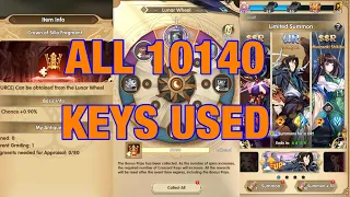 All Keys Used For The Lunar Wheel - Mythic Heroes