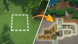 How to Build a Secret Base in Minecraft Bedrock | 🔥 Build a Secret Base Like This!