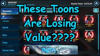 7 Toons Who Have Lost Value Recently in SWGOH