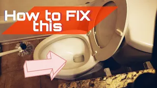 Toilet won't flush dropped something in and it got stuck. How to fix or replace your toilet