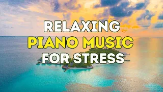 Greek Island Harmony: Relaxing Piano Music for Stress Relief with Tranquil Island Footage