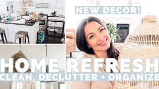 HOME REFRESH CLEAN WITH ME 2021 | DECLUTTER AND ORGANIZE WITH ME | HOME DECOR HAUL