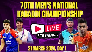 Live 70th senior national kabaddi championship 2024