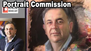 Portrait commission - Alla prima oil painting
