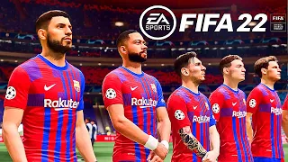 FC BARCELONA vs ATLETICO MADRID // Final Champions League FIFA 22 PS5 MOD Reshade HDR Next Gen