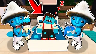 ZOSTAŁEM POMALOWANY PRZEZ SMURFCAT NA NIEBIESKO I SZPIEGUJĘ GO W MINECRAFT?! GPLAY & LUMI