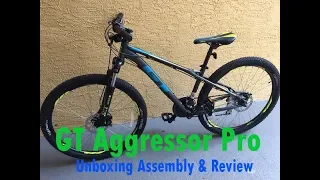 GT Aggressor Pro 27.5 Mountain Bike unboxing & assembly review  DICKS $349.99