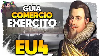 GUIA DE COMÉRCIO, CONSELHEIROS E EXÉRCITO - Europa Universalis IV (EU4) #02- Gameplay-Tutorial PT BR