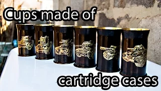 DIY Caps making of catridge cases 1942 | кружки из снарядов танковой пушки времен ВОВ