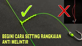 An easy way to make a basic fishing line |  anti twist