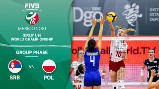SRB vs. POL - Group Phase | Girls U18 Volleyball World Champs 2021