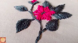 3D Flower | 5 Basic Flower Embroidery For Beginners | Hand Embroidery Tutorial for Beginners